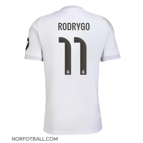 Billige Fotballdrakt Real Madrid Rodrygo Goes #11 Replika Hjemmedrakt 2025-26 Kortermet Billige Fotballdrakt Real Madrid Rodrygo Goes #11 Replika Hjemmedrakt 2025-26 Kortermet